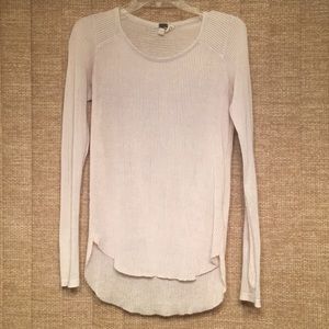Free People long sleeve striped burnout